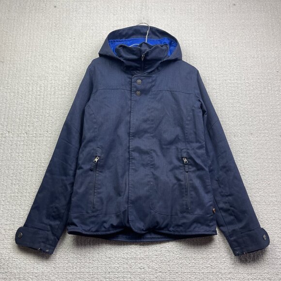 Y2K Burton Jacket Sz M Dryride Womens Blue Snowboard Ski Winter Hooded Coat - Picture 1 of 15